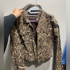 Super cute Pattern Jean jacket!